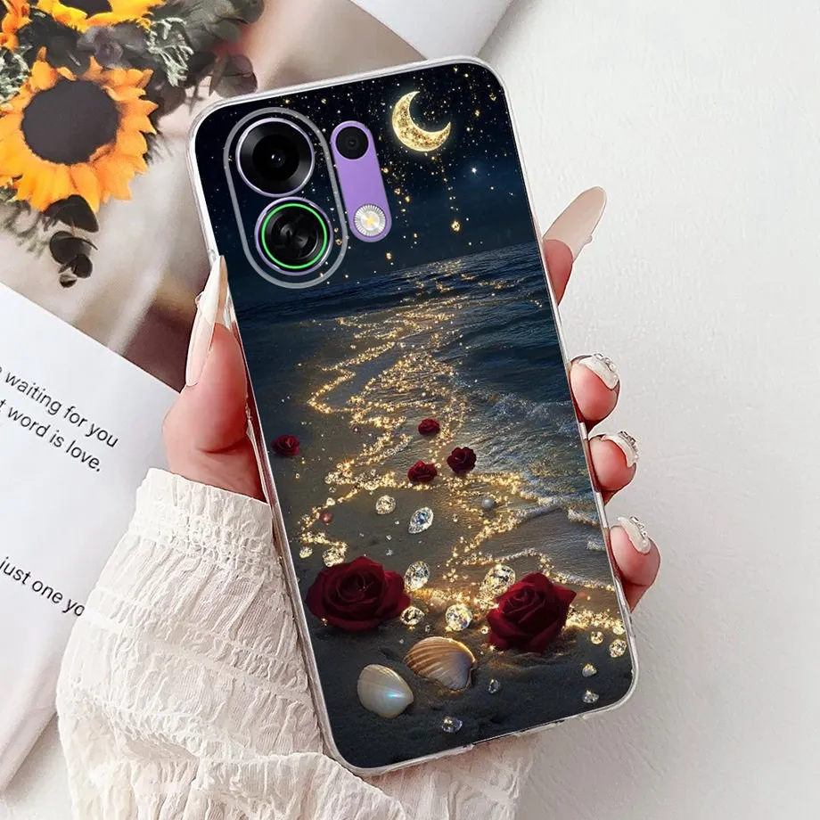 ل ممن لهم K13 توربو برو حافظة التنين الرخام زهرة فراشة Koifish غطاء الهاتف ل ممن لهم K13 K13x كوكه لينة سيليكون واضح فوندا