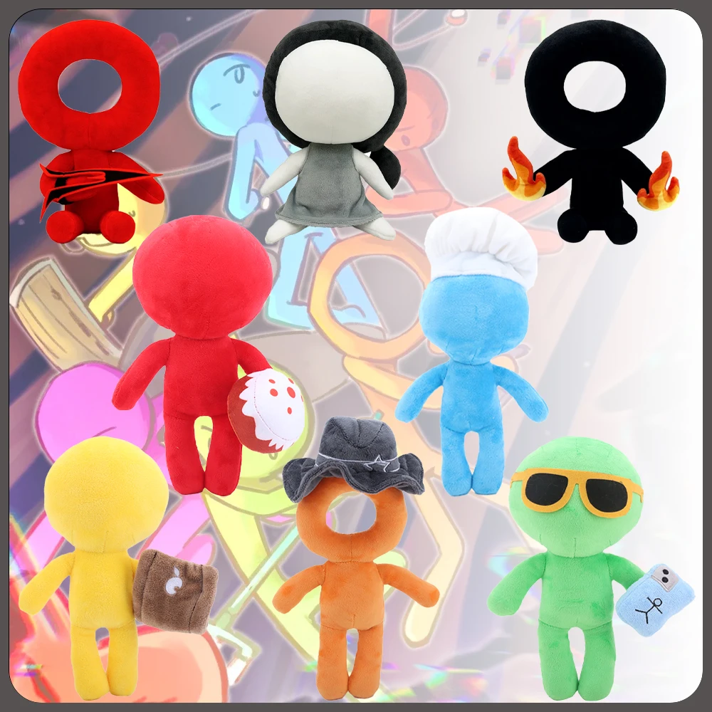 Novo Brinquedo de Pelúcia Alan Becker Gamer Chef Amarelo Influenciador Azul Padeiro Verde Xerife Vermelho Segundo Lançamento Perfeito para Presentes de Aniversário de Fãs