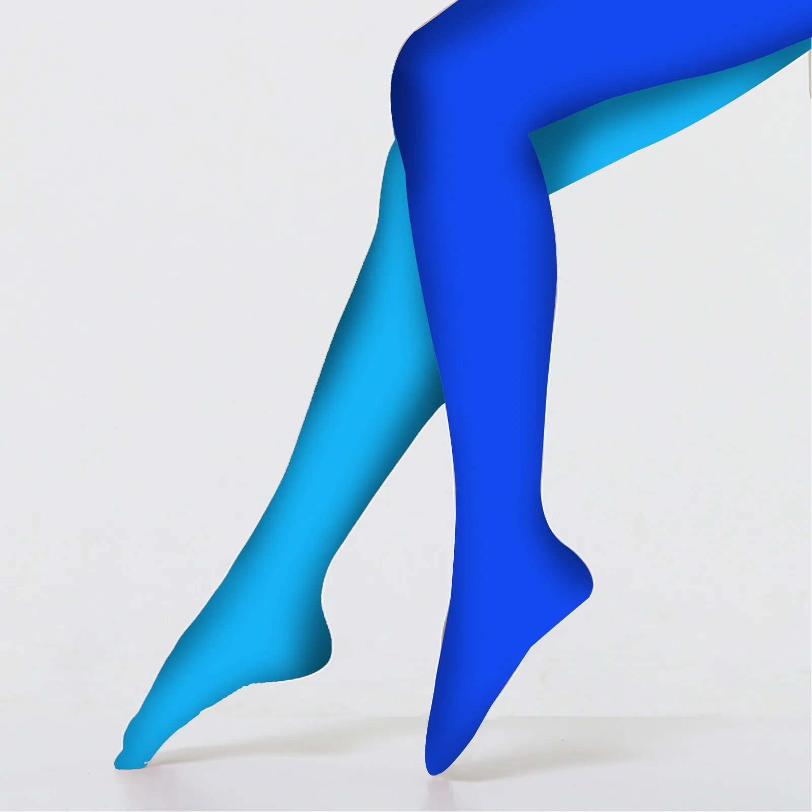 كاندي اللون مزدوج اللون Ab لصق جوارب الحرير للنساء الجوارب المرنة زلة مقاومة ملابس الحفلات بحيرة الحرة