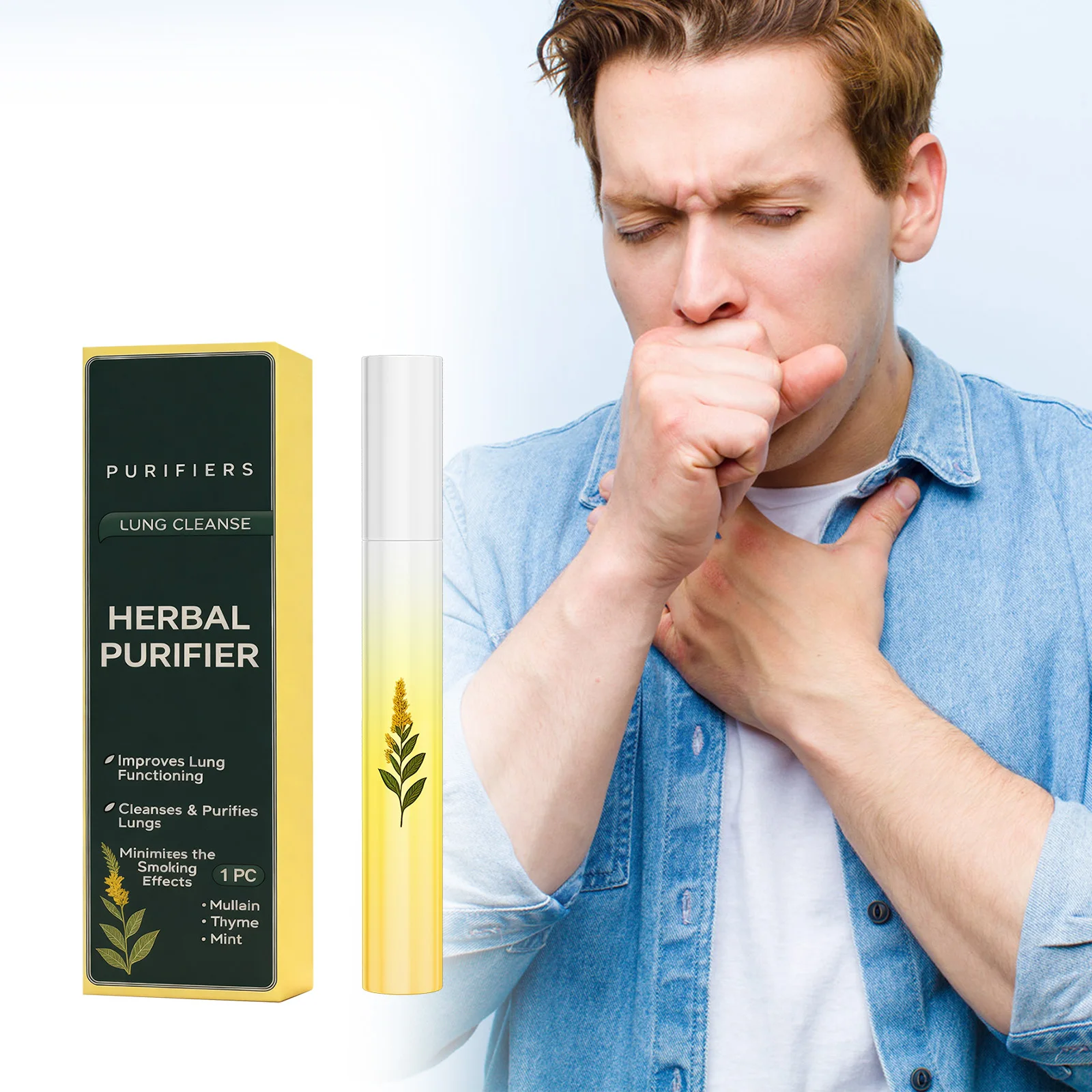 Herbal Diffuser Pen Improve Breathing Fresh Soothing Lung Cleansing Deep Nourishing Sleep Support Lasting Energy Diffuser Pen