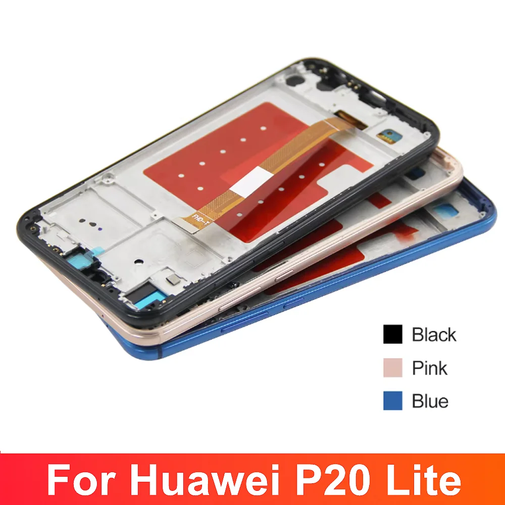 5.84\'\' For Huawei P20 Lite Display Nova 3e LCD Touch Screen Digitizer For HUAWEI ANE-LX1 ANE-LX3 Display With Frame