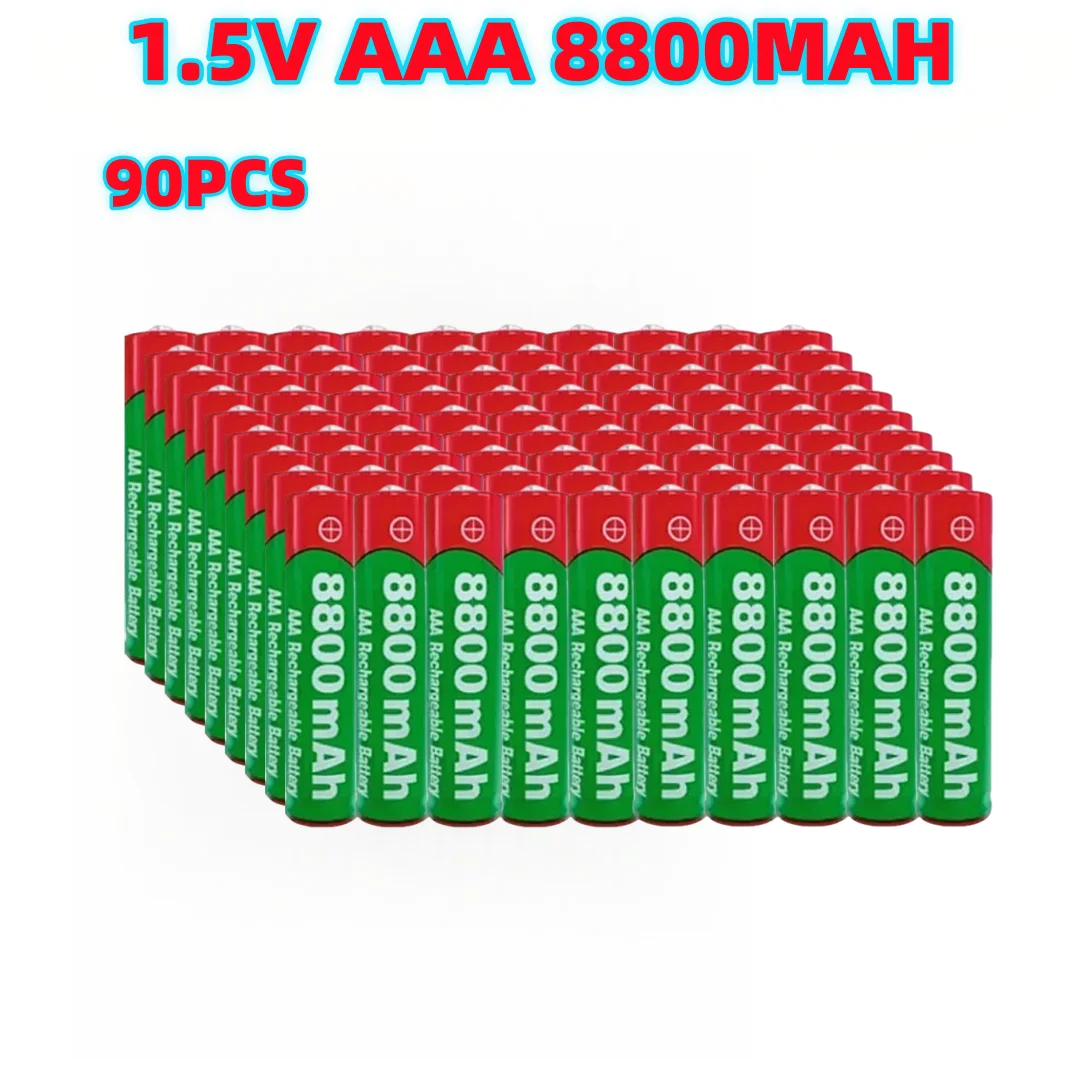 NIEUWE 8800mAh Oplaadbare Batterij AAA Alkaliteit Batterij 1.5 V AAA Batterij voor Klokken Muizen Computers Speelgoed enzovoort