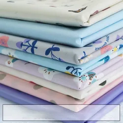 TPU Waterproof Fabric By The Meter for Aprons Clothing Shower Curtains Sewing Plain Cartoon Flower Pattern Cloth Soft Breathable
