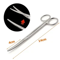 Tijeras Tc Metzenbaum curvadas para cortes de tejidos delicados, procedimientos de amígdalas, puntas estrechas roma, ideales para quirúrgicos