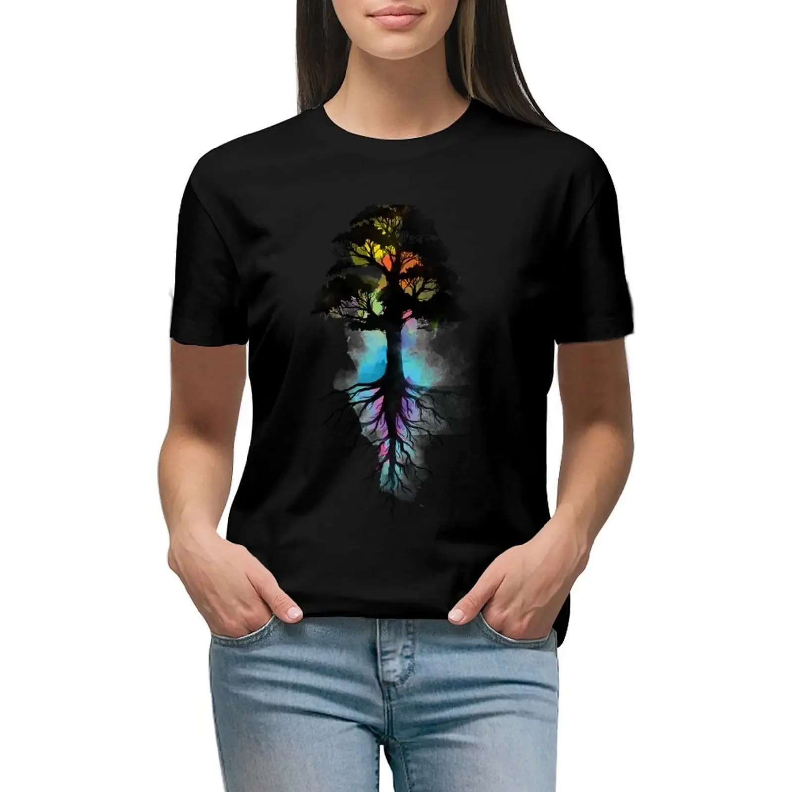 

Natural Source T-Shirt customizeds Female clothing oversized graphics cat shirts for Women