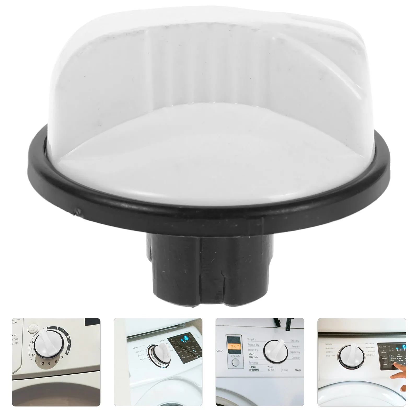 4 Pcs Washer Control Range Knob Replacement Knobs Timer Plastic Dryer Universal
