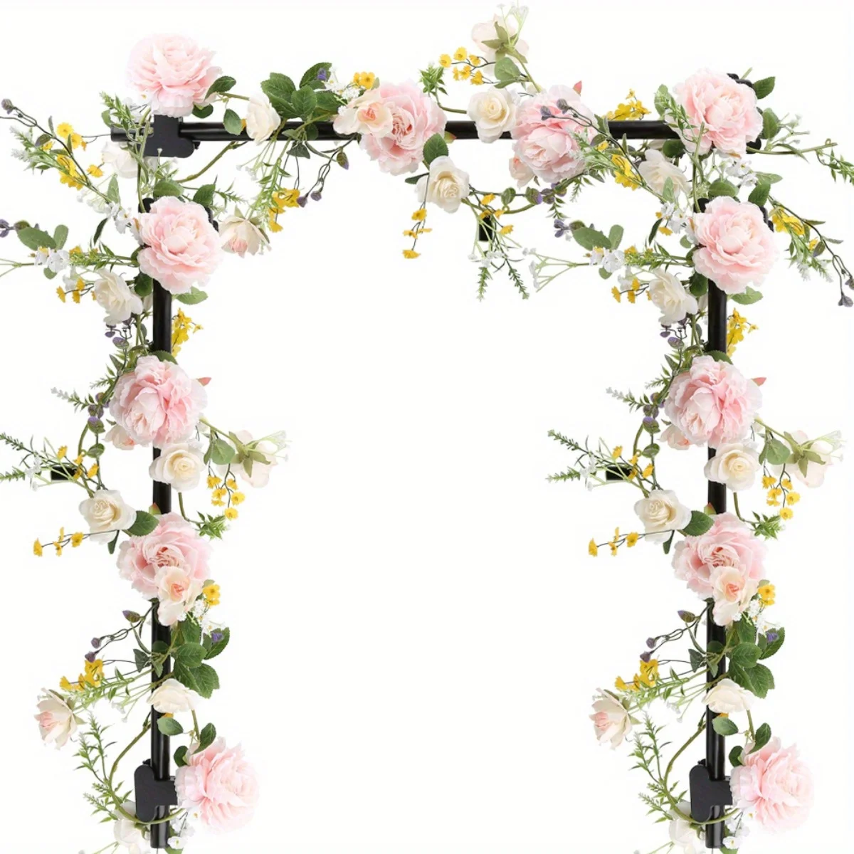 

6ft Artificial Flower Garland for Wedding Arch, Artificial Garland Decor Wedding Arches Vine Floral Wreath Flower Arch Flowers