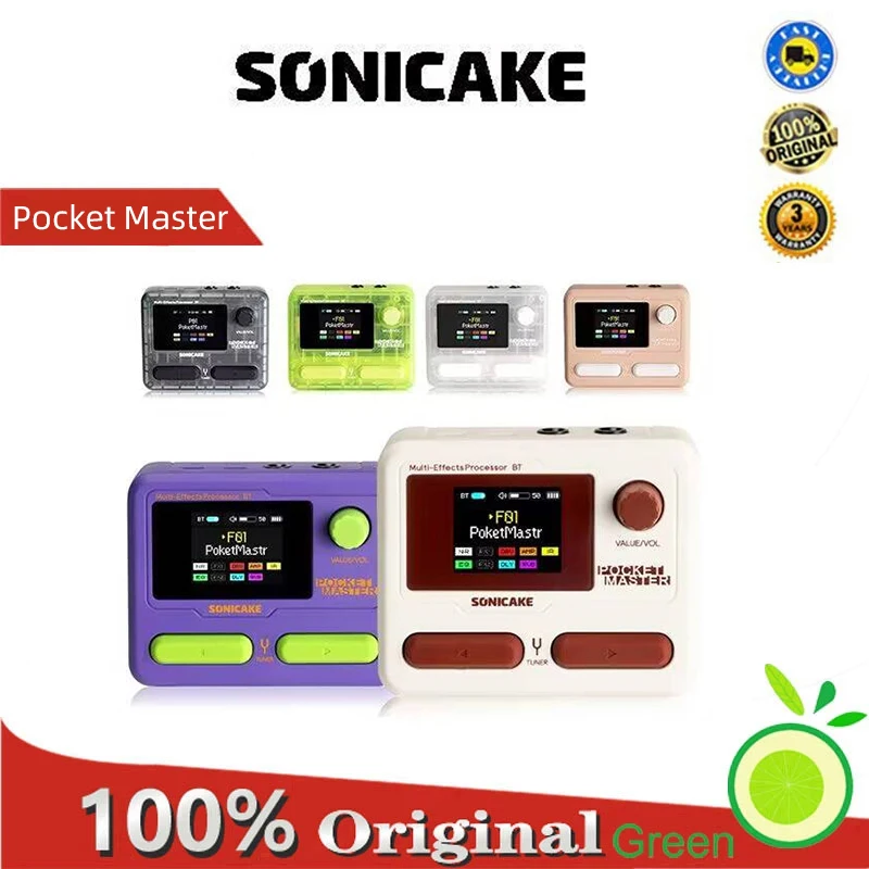 

Электрогитара Sonicake Pocket Master со встроенным процессором эффектов, IR-памятью, Bluetooth, драм-машиной и функцией внутренней записи