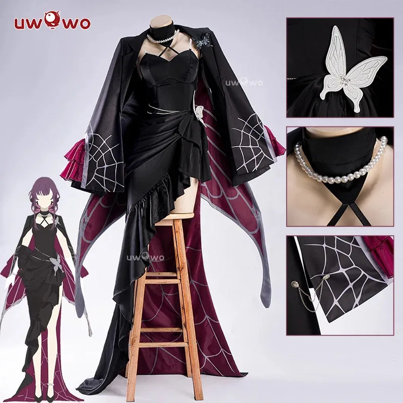 

qq28LQPRE ПРОДАЖА UWOWO Game Honkai Star Rail Fanart Kafka Gown Косплей Костюм на Хэллоуин
