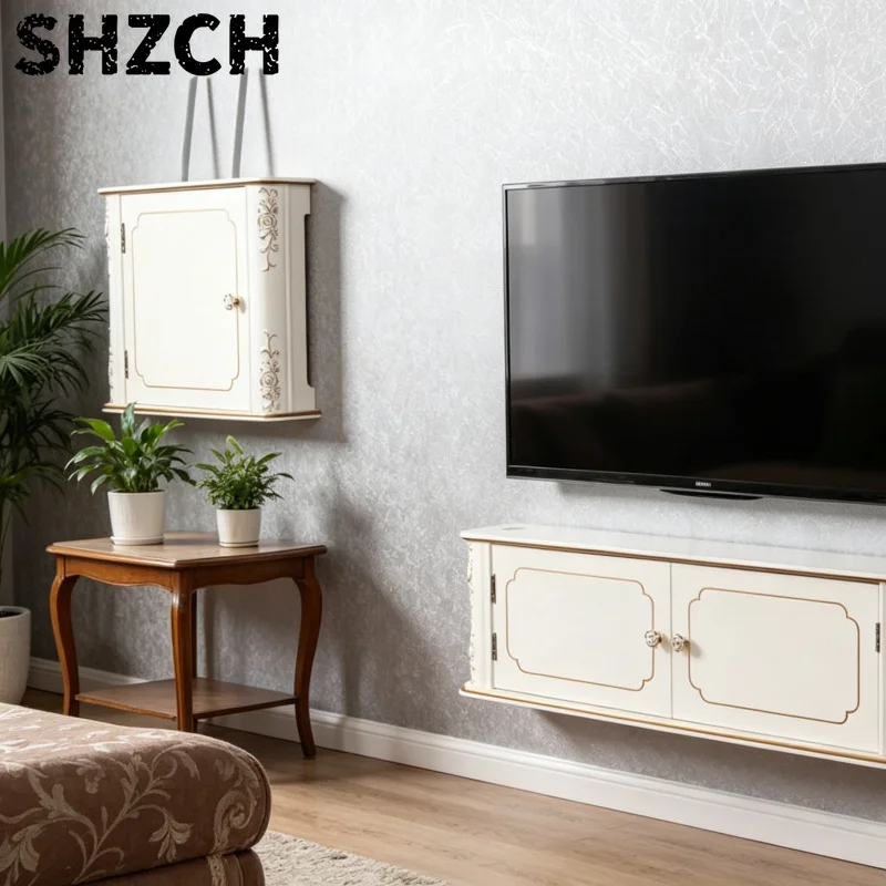 MDF Cable Box Nordic Style Router Cover Decorative Storage for Modem Wires Dustproof Hide Electronics Box for Office Living Room