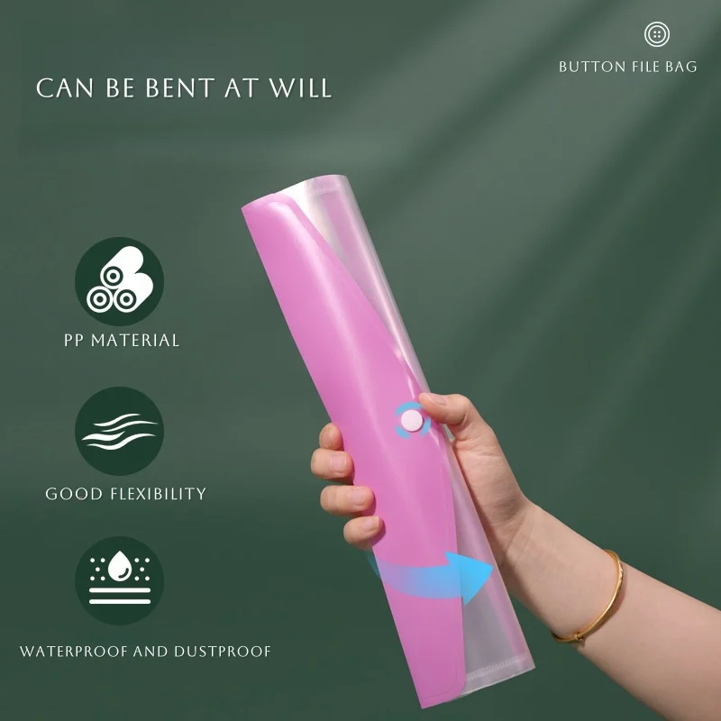 Cartelle a fogli mobili A4/A5/B6 a colori da 8 pezzi, plastica PP resistente, struttura robusta, cartelle multitasche, ritorno a scuola, ufficio domestico