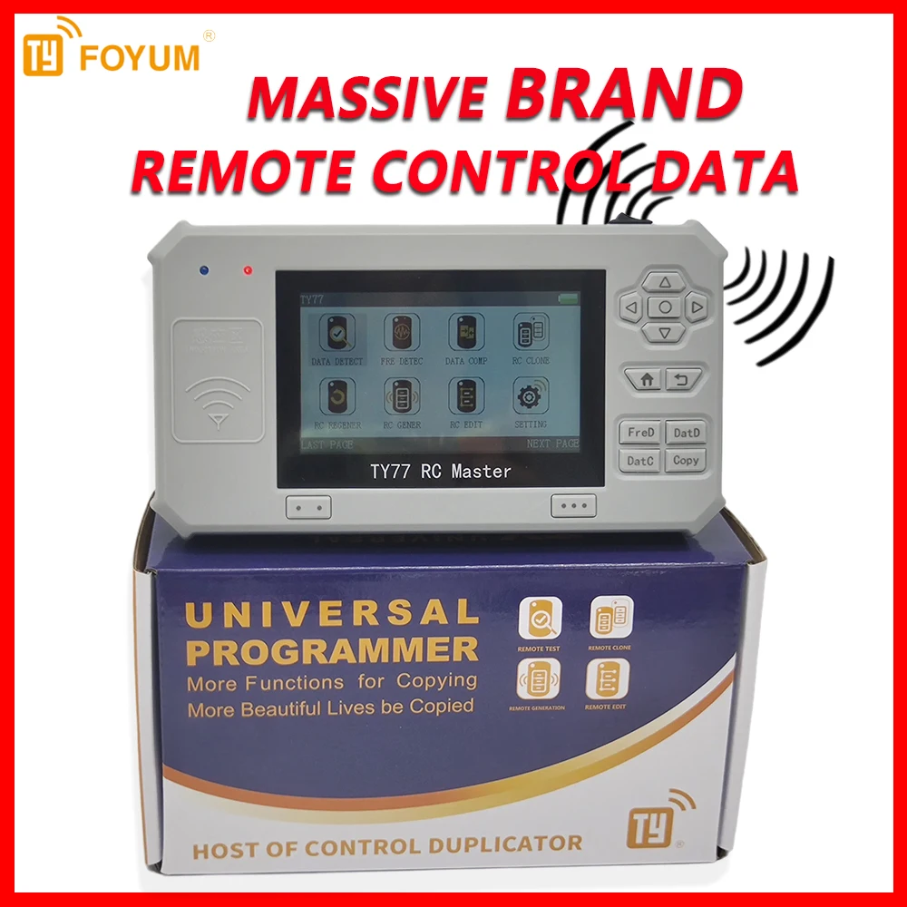 

TY77 Key Master Remote Control Brand Identification,Generate Multiple Brand Remote Controls, Universal Remote Programmer 2026New
