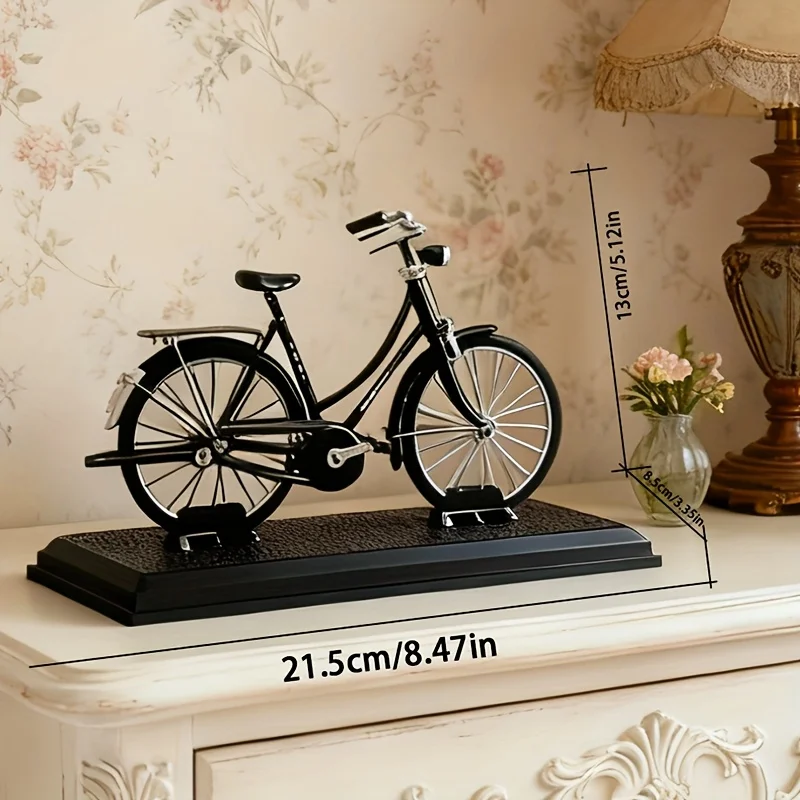 Vintage Metal Mountain Bike Model Realistic Gear Toy Desktop Mini Alloy Retro Bicycle Toy