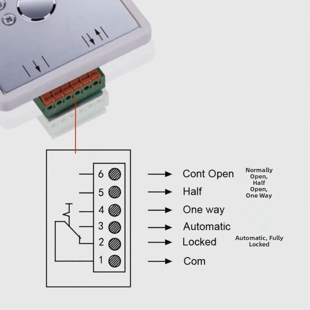 Position Key Switch Automatic Door Five-position Key Switch Controller For Automatic Sliding Doors Changeover Switch
