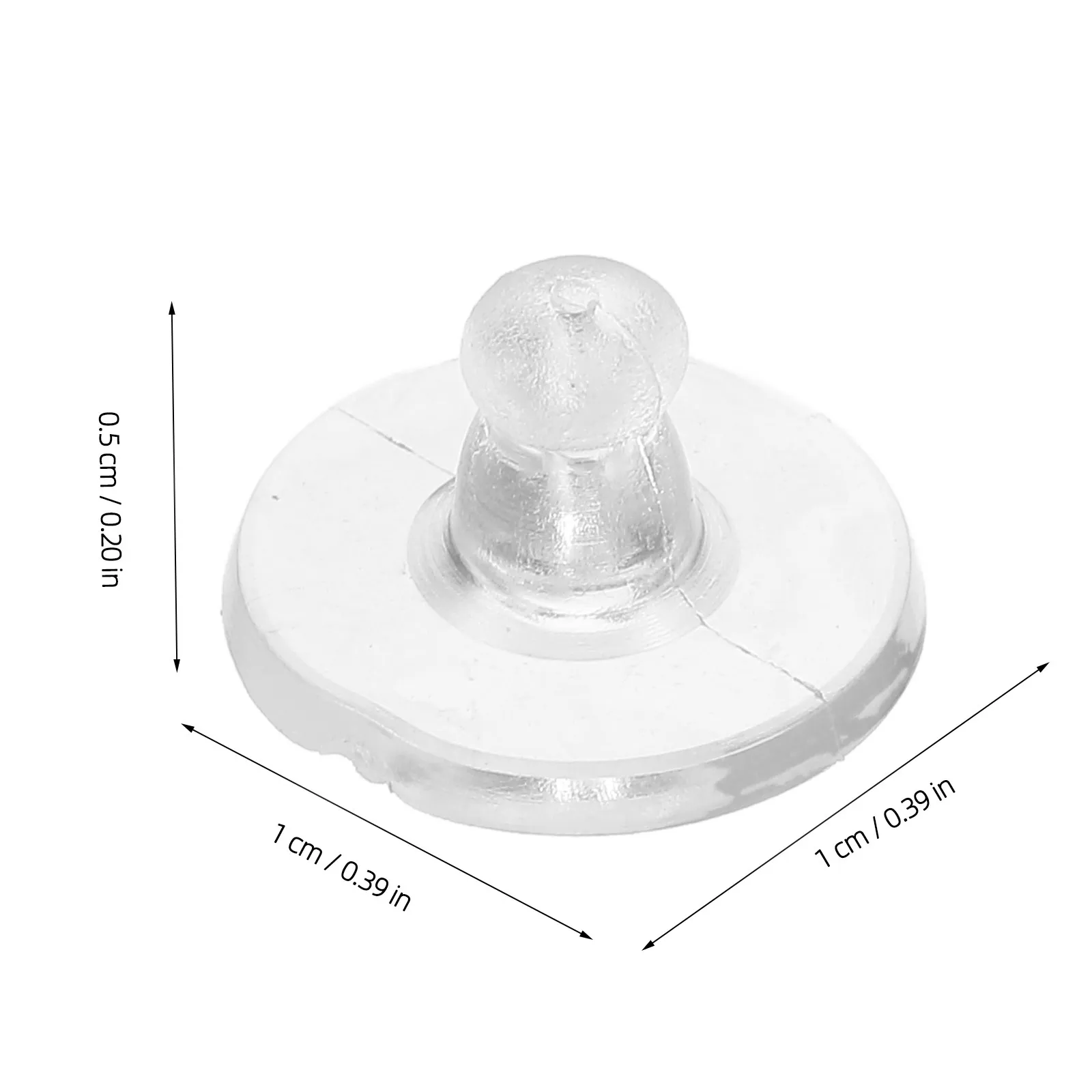 500Pcs Silicone Pierced Earring Backs Secure Locking Replacement Stud Stoppers Soft Comfortable Jewelry Backings for Women