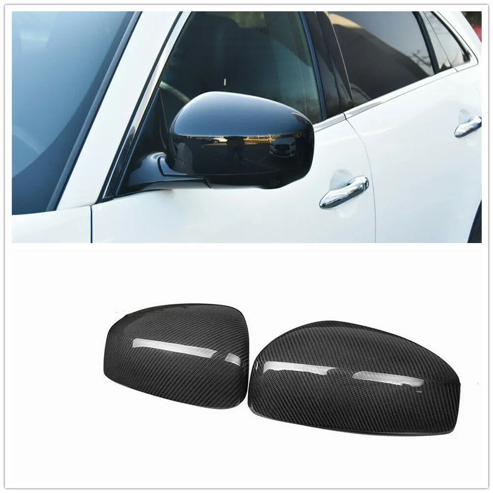 

A82E-Real Carbon Fiber Mirror Cover Rearview Side Mirror Cap For Infiniti Fx35 Fx37 Ex35 Ex37 2009-2014