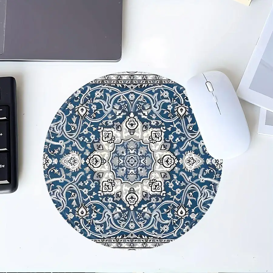 Anti slip 1pc Mouse Pad Game Console Pad Desk accessories Keyboard Mouse Pad office Pad Computer Laptop Pad Blue National Wind