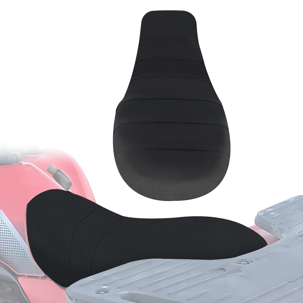 Waterproof Non-Slip Seat Cover Motorcycle Soft Striped Gripper Seat Cushion Cover For Prairie 300 Prairie 400 650 For Kawasaki