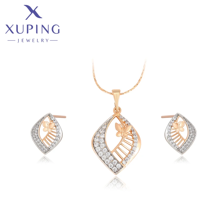Xuping Jewelry Fashion New Arrival Gold Color Charm Set Women Girl Party Gift A00876980
