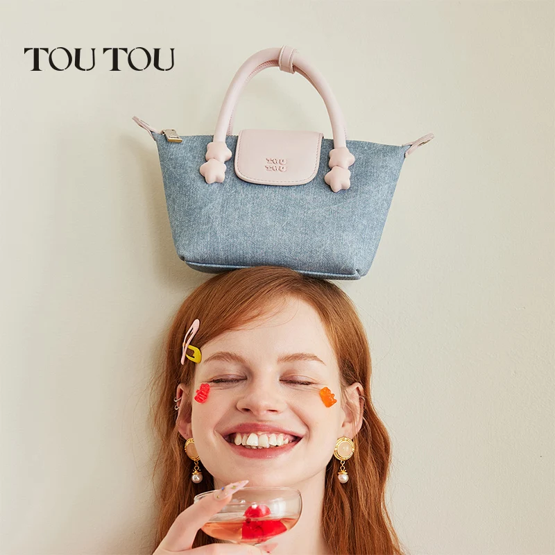 

TOUTOU Original Star Dumpling Handbag Strap 2024 Female Replica Bag Imitation Cowboy One Shoulder Crossbody Bag Christmas Gift