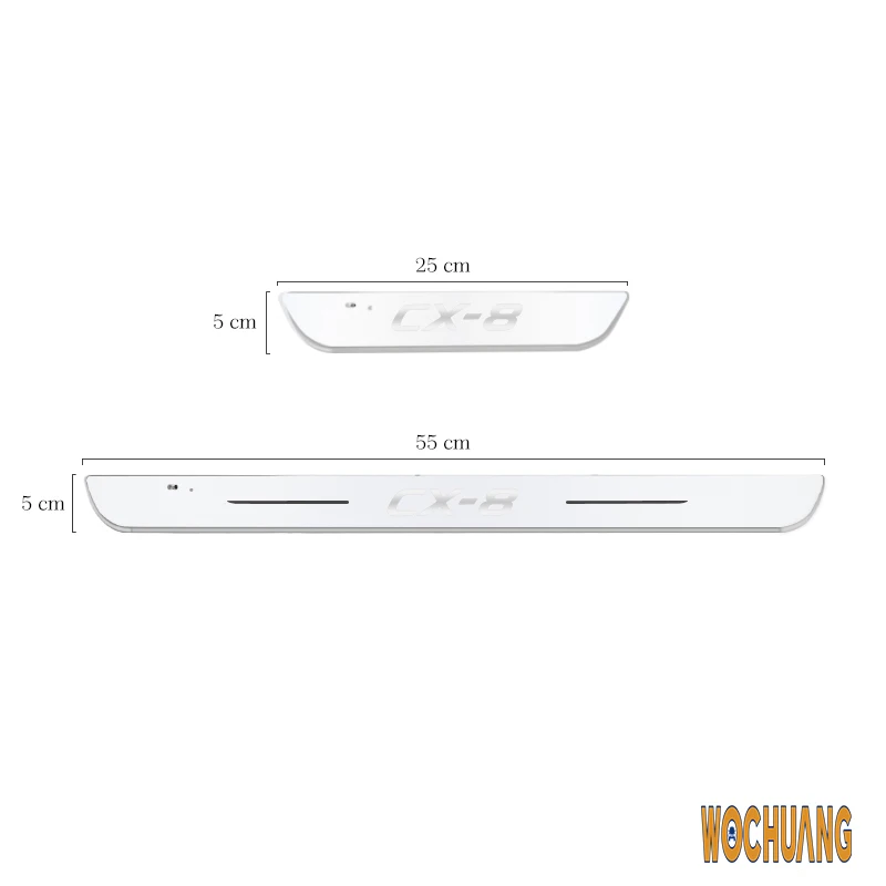 Lampa projektora światła drzwi samochodu Dostosowane logo samochodu Świecąca płytka powitalna LED na pedał do Mazdy CX8 CX 8 CX-8 Akcesoria