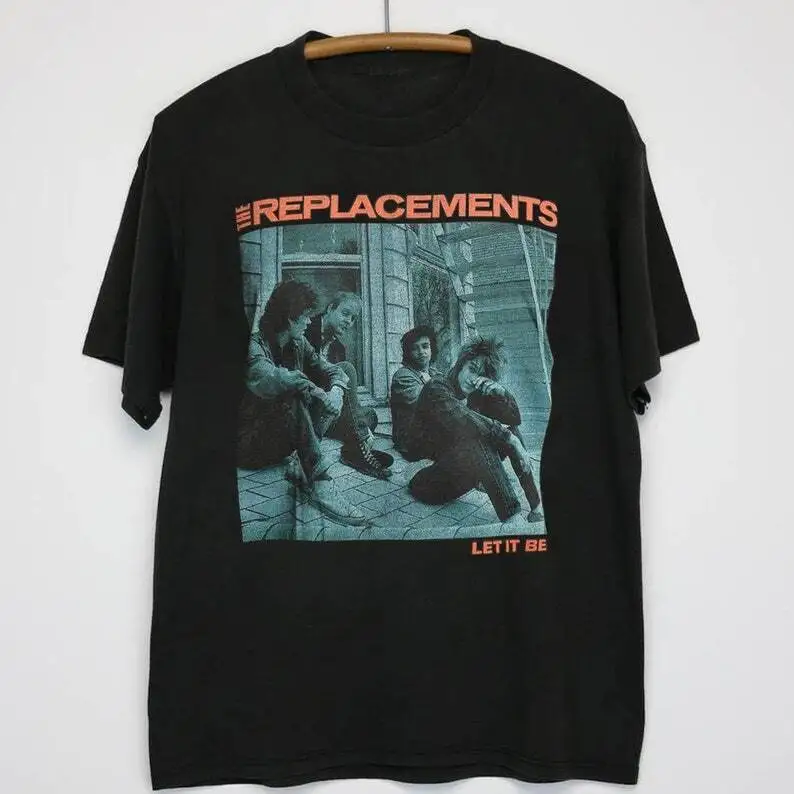 

1990s The Replacements Let It Be Album T-Shirt, Let It Be, black T-Shirt TE868