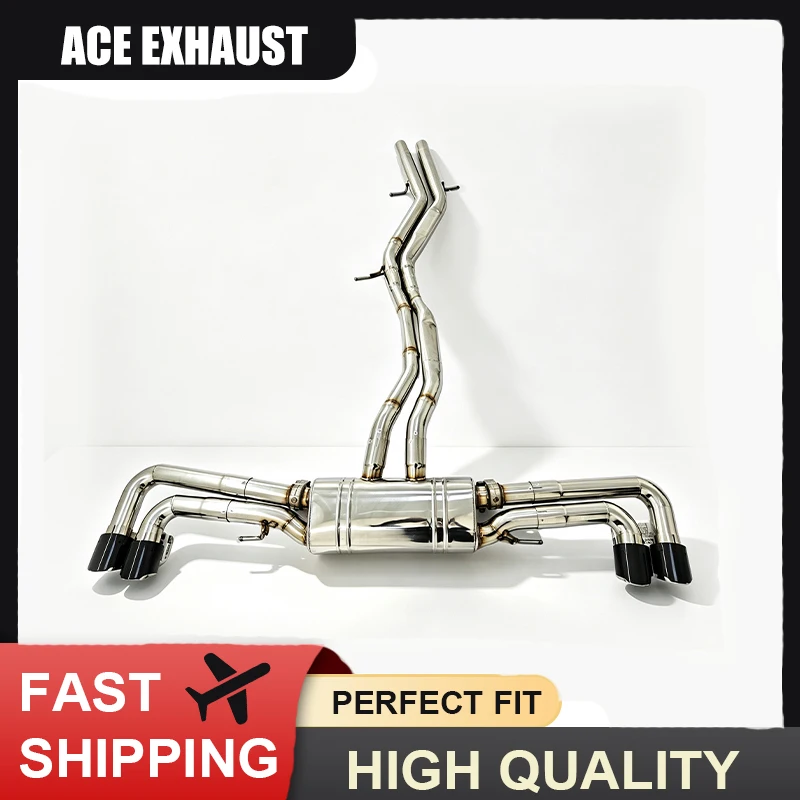 Exhaust System for Lamborghini Urus 4.0T V8 2018+ Catback Valved Mufflers Remote Control SS 304 Stainless Steel Exhaust Pipes