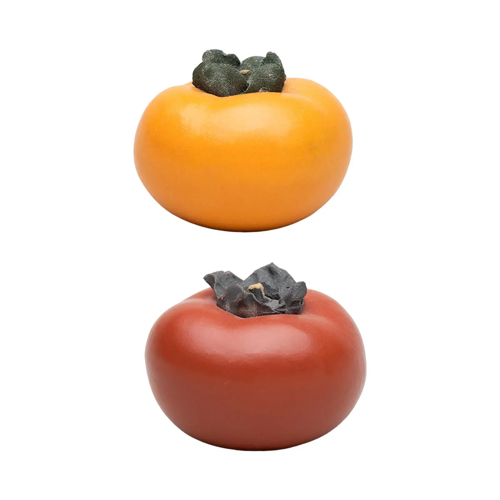 Pottery Tea Pet Persimmon Ornament Handmade Miniature Decorative Color Changing Table Decor for Tea House Office Home Cabinet
