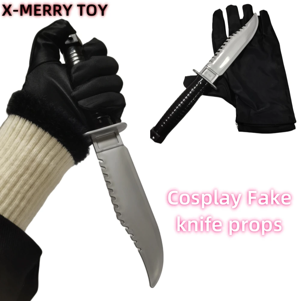 Scream Fake Knife Hallween Masquerade Party Game Performance Supplies Prank Scary Ghost Costume Cosplay Plastic Props