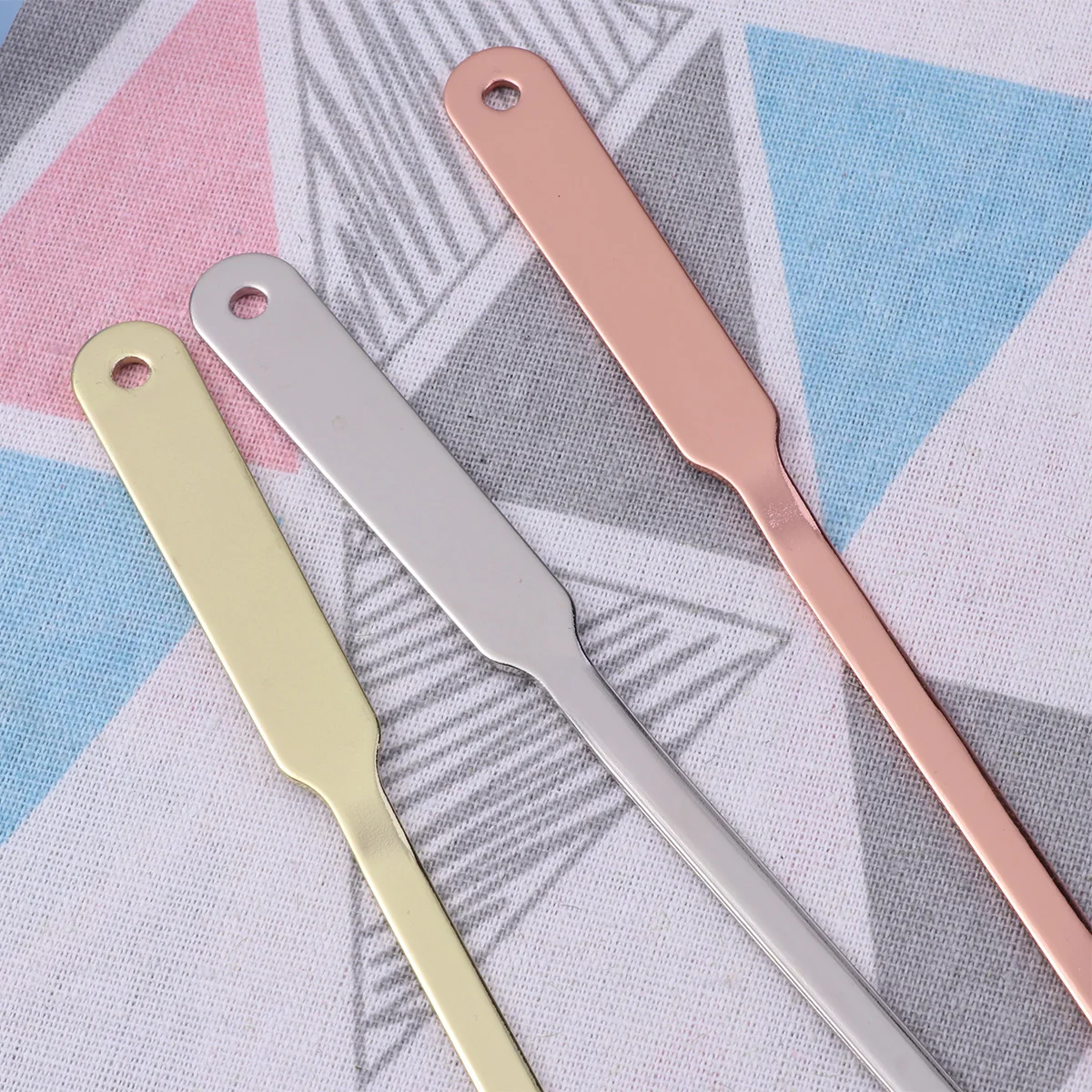 3pcs Letter Openers Portable Stainless Steel Hand Letter Envelope Lightweight Metal Envelope Slitter (Random Color)