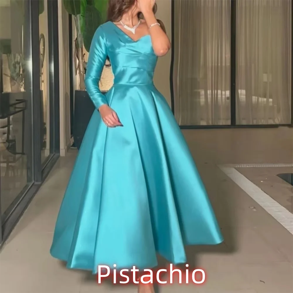 

Customized Exquisite Women Prom Dress One Shoulder Charming Ruffles Mermaid V-neck Party Dress Sexy Ruched Women Evening Gown