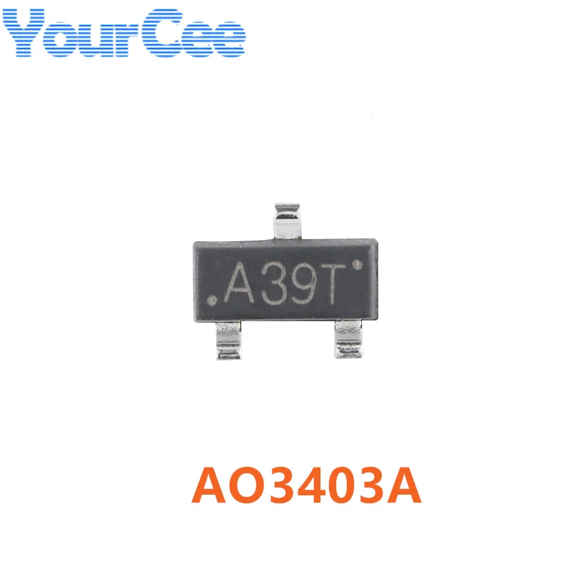 10pcs 2N7002B AO3403A BSS84 BSS138 SOT-23 MOS (Field Effect Transistor) Chip