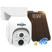 Hiseeu Solar Camera Ubox Cctv Cam Solar Battery Powered Video Surveillance Ip Wireless Soutdoorz 4G Cameragrid Indoor Camera 3MP