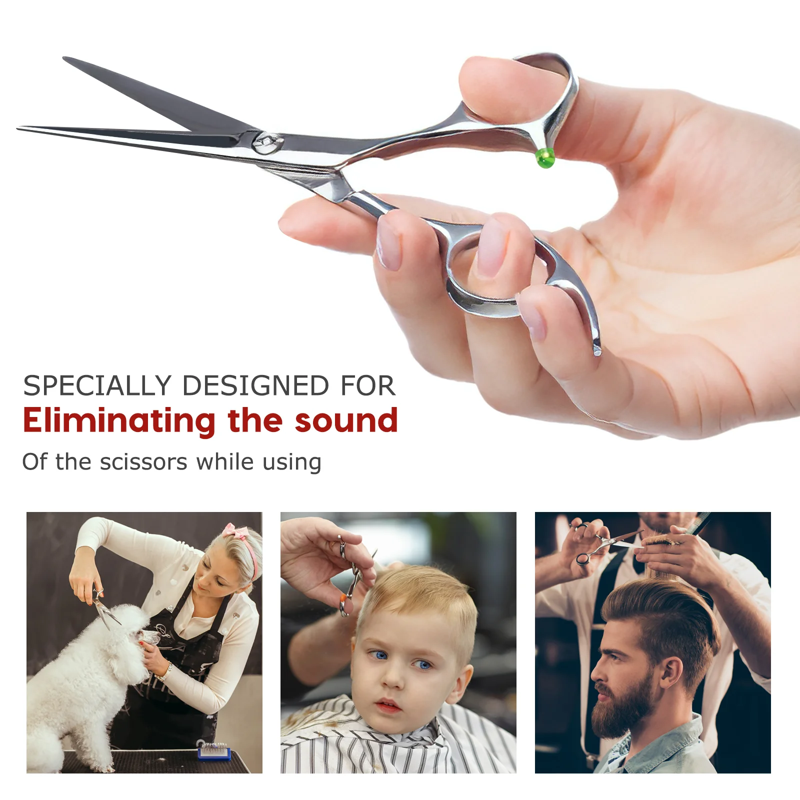 10 Pcs Hair Scissors Silencers Small Mufflers Hair Scissor Bumpers Accessories Tools for Barber Salon