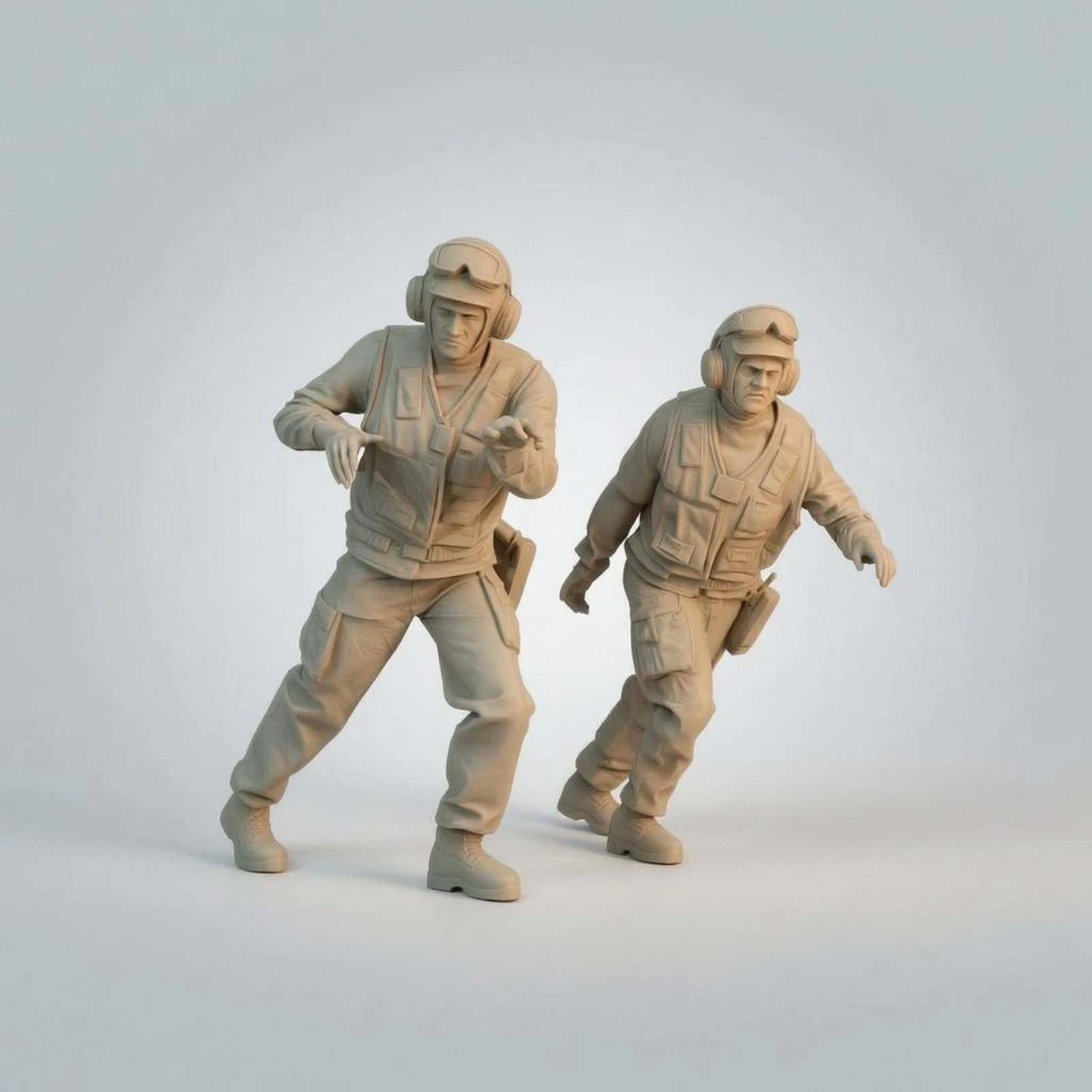 2-pieces-targeting-9-transport-dolly-operators-1-48-scale-missile-handling-crew-figure-set-display-scene-fine-model-for-modelers