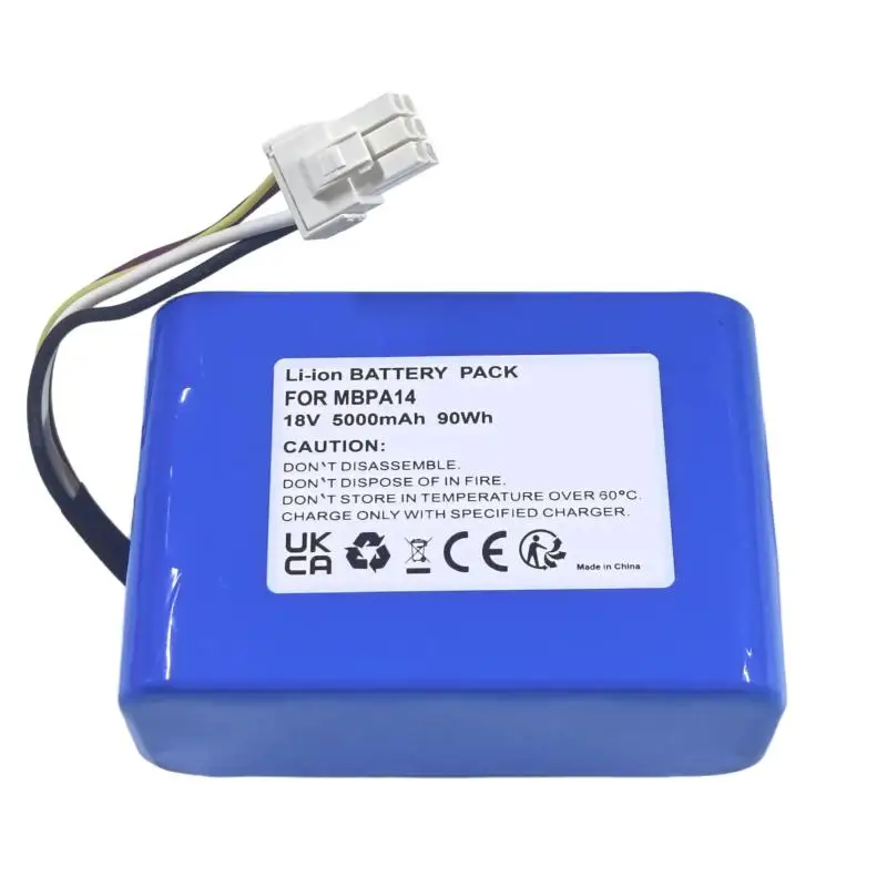 Image 7: Pack de remplacement de batterie au lithium de 5000 mAh MBPA14 pour tondeuse robotisée Dreame A1 Pro A2, accessoire d'entretien de pelouse