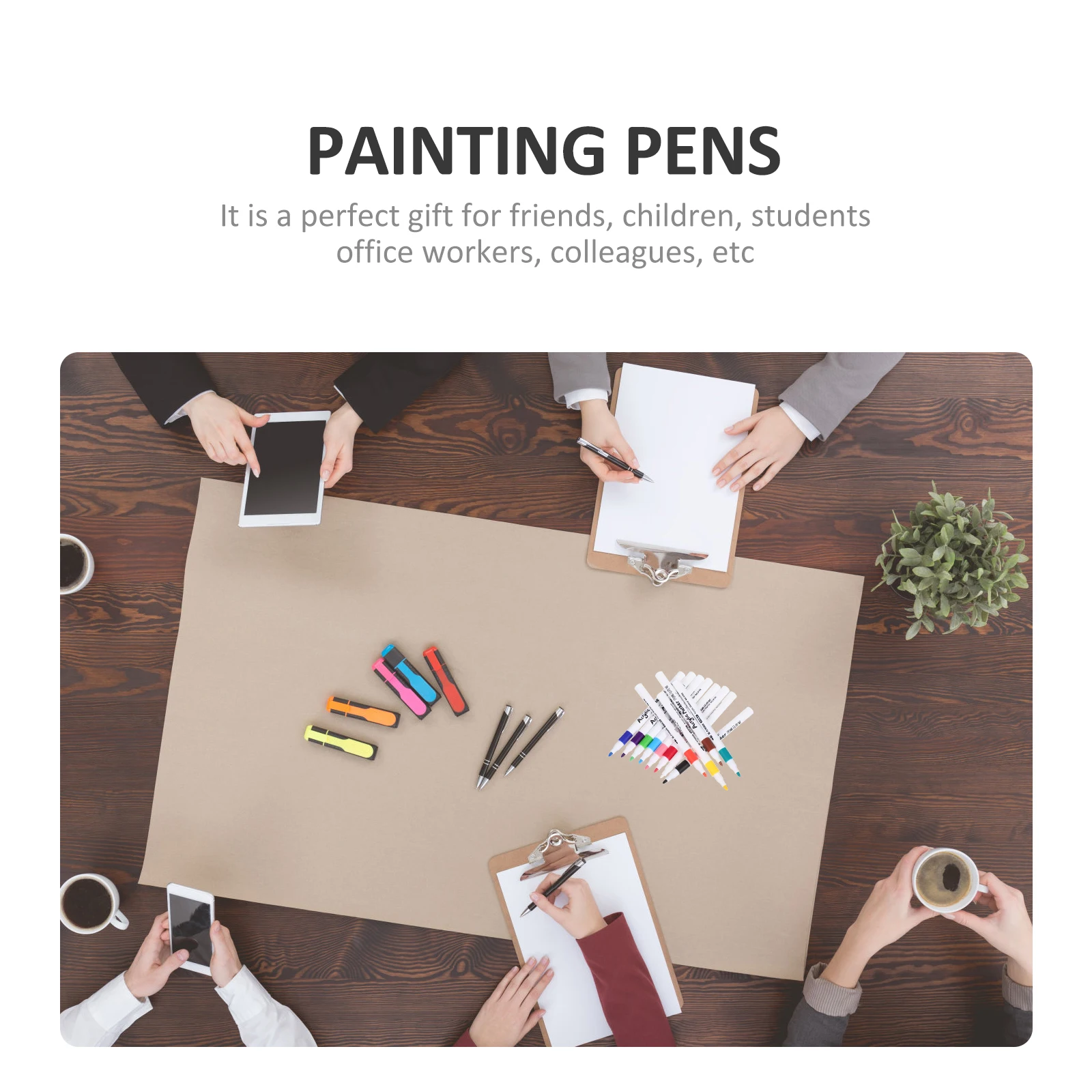 Rotuladores de pintura de Material plástico seguro, 12 Uds., para arte de roca, manualidades, dibujo, marcadores de grafiti, bolígrafo de pintura