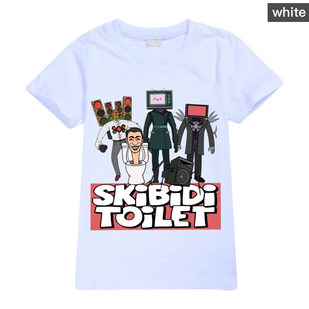 Skibidi Toilet Man Kids Clothes Boys T Shirt Summer  T-shirt Kids Funny Harajuku Fashion Top Boys&Girls Tee tops 2-16 Years2658