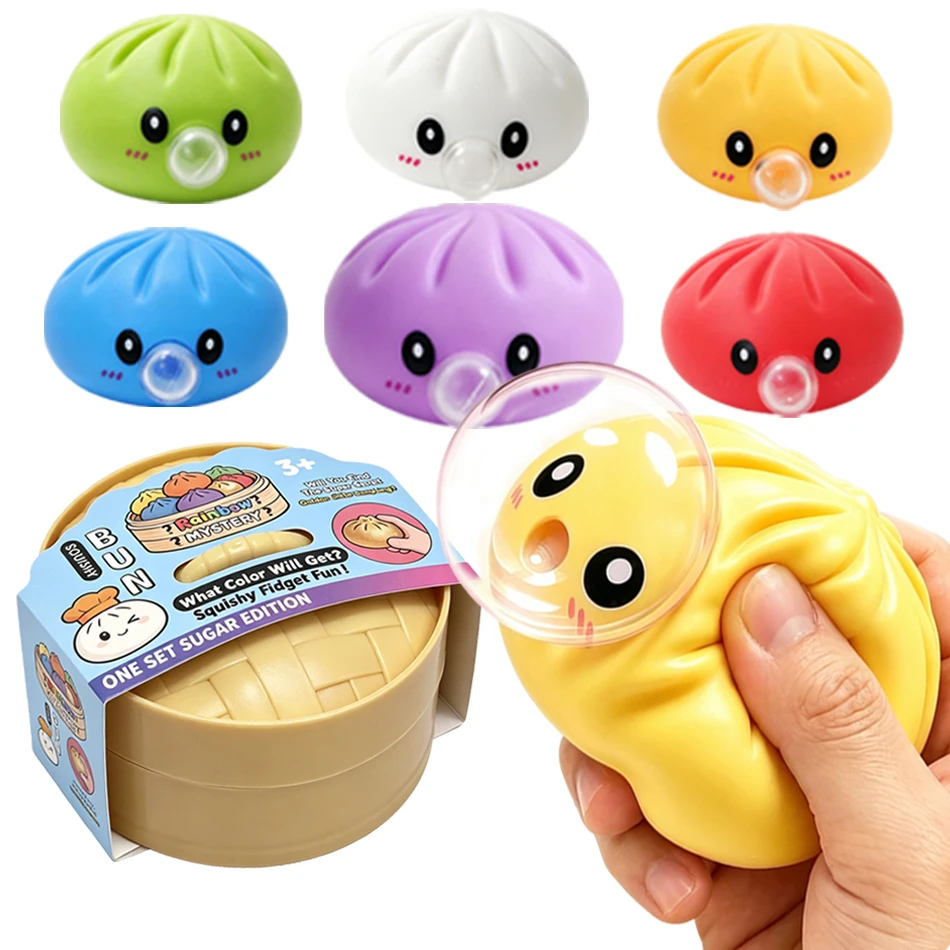 Cute Spit Bubble Dumpling Squishy Pinch Slow Rebound Soft Ease Anxiety Squeeze Ball Office Home Decorat Kid Adults Perfect Gift