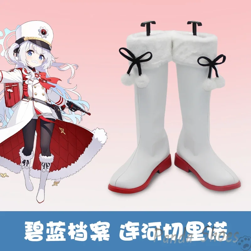 

Синий архив Renkawa Cherino, обувь для косплея, аниме-игра, длинные сапоги, костюм для косплея в стиле комиксов, обувь для вечеринки на Хэллоуин