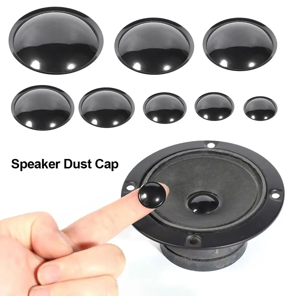 1/2Pcs New 16-54mm Speaker Dust Cap PP Woofer Audio Speaker Protector Myra Black Cone Cover Myra Repair Speaker Accessories
