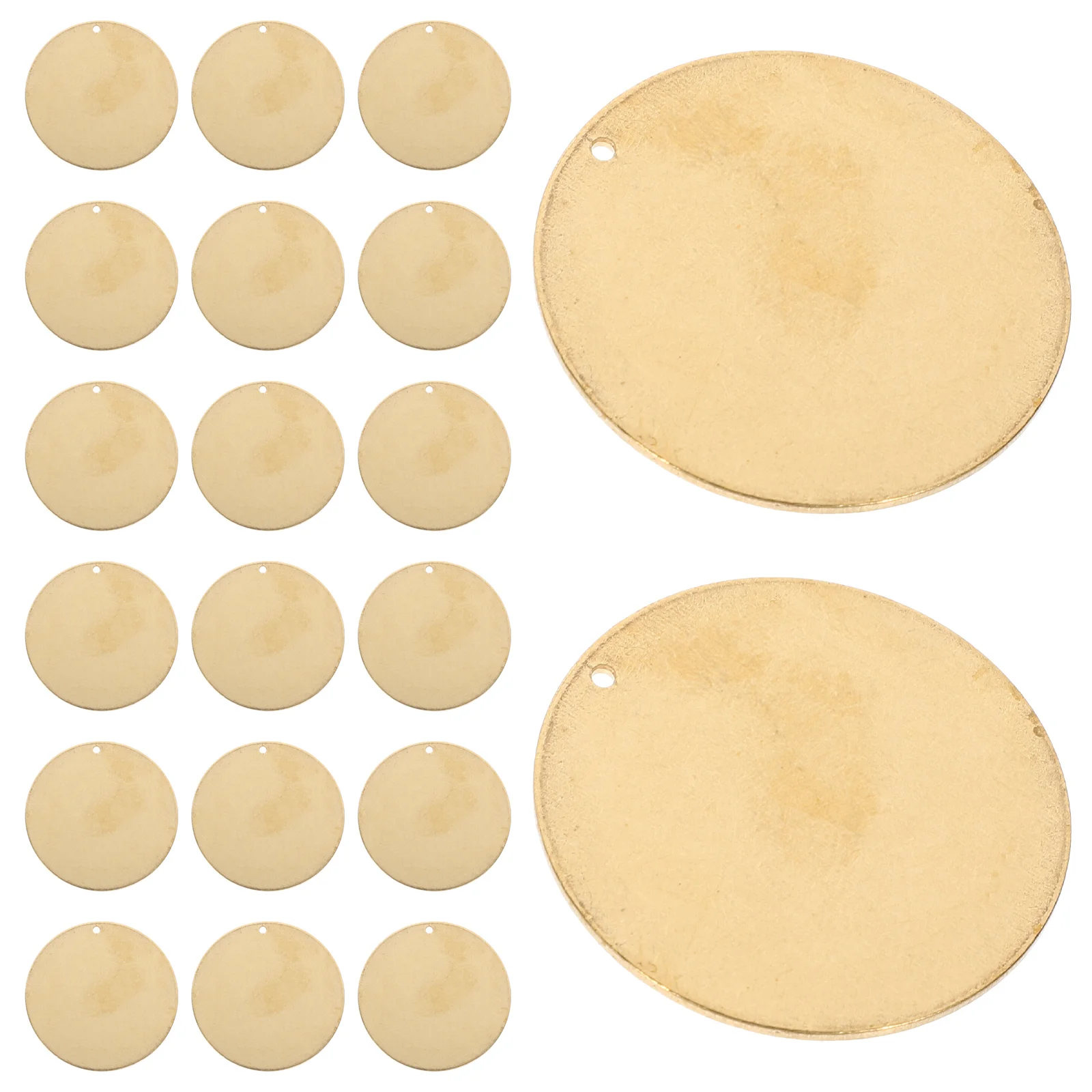 20 Pcs 밸브 라벨 밸브 태그 황동 키 라벨링 물 빈 스탬핑 공백 라운드 개