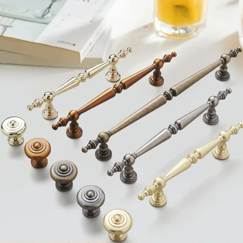 French Minimalist Handles for Cabinets, Wardrobe Doors, Drawer Pulls, and Shoe Cabinets, Mid-Century Style Furniture Hardware