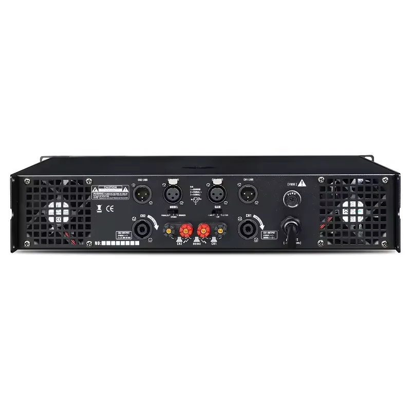 Hot Sale 2 Channel Power Amplifier 2*1200W 8ohms Stereo High Powerful Output Class H Sound Stage 2U Professional Power Amplifier