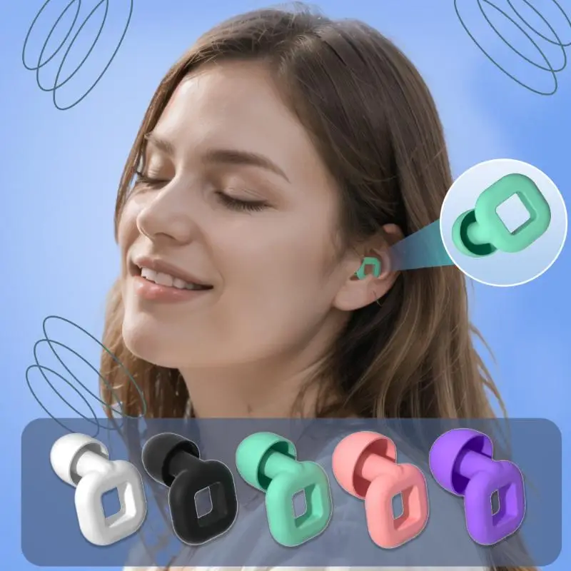 3Pairs Concert Ear Plugs Silicone Sleeping Ear Plugs Noise Reduction Anti Snore Sound Reusable Focus And Sleep For Woman Man