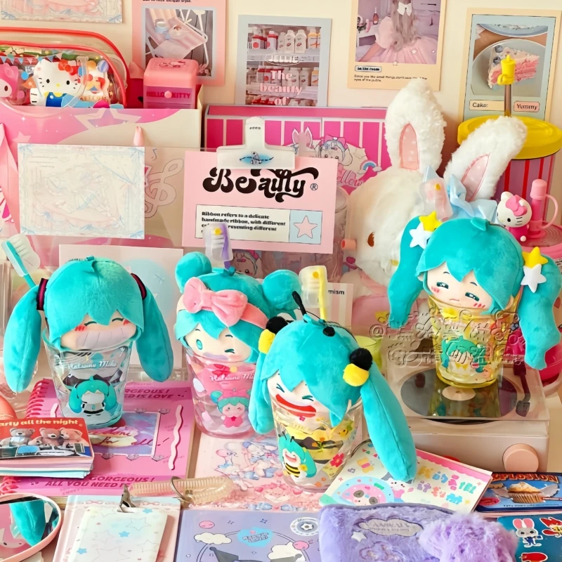 

Original In-Stock Smart Creative Hatsune Miku MUKI Vitality Toothbrush Cup Series Vinyl Doll Blind Box Desktop Ornament Toy Gift