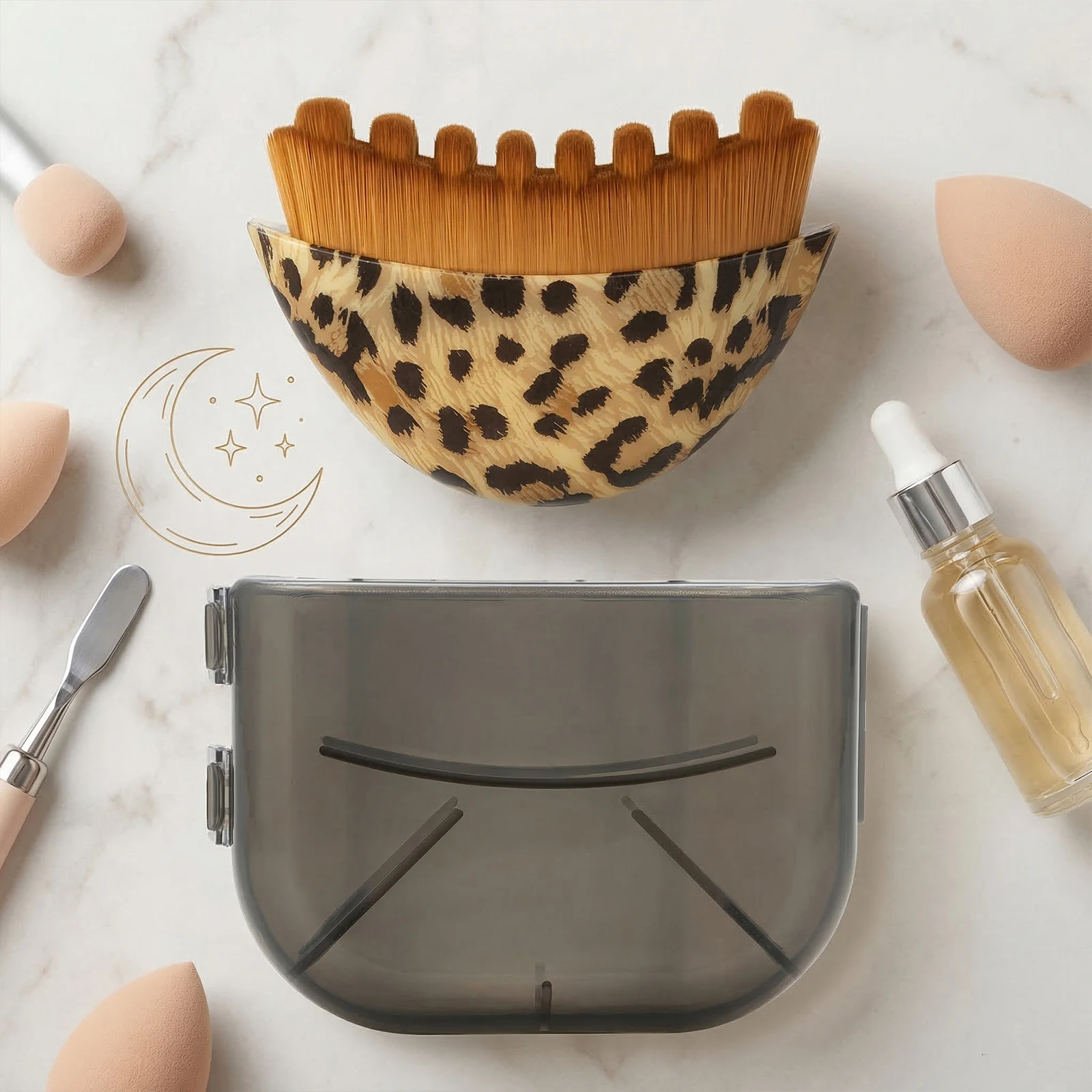 Lymphatic Drainage Brush Ergonomically Designed Face Brush for Lymphatic Drainage Fits To The Skin To Relieve Fatigue