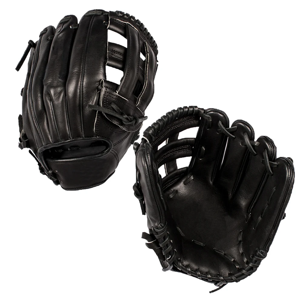 

Adult Black baseball gloves wide&deep pocket for Pro fast pitch baseball/softball gloves