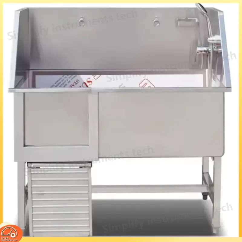 2026 Stainless Steel Pet Bath Tub for Dogs Cats Large Small Pets Professional Grooming Station Pet Salon Home Use Dog Washing