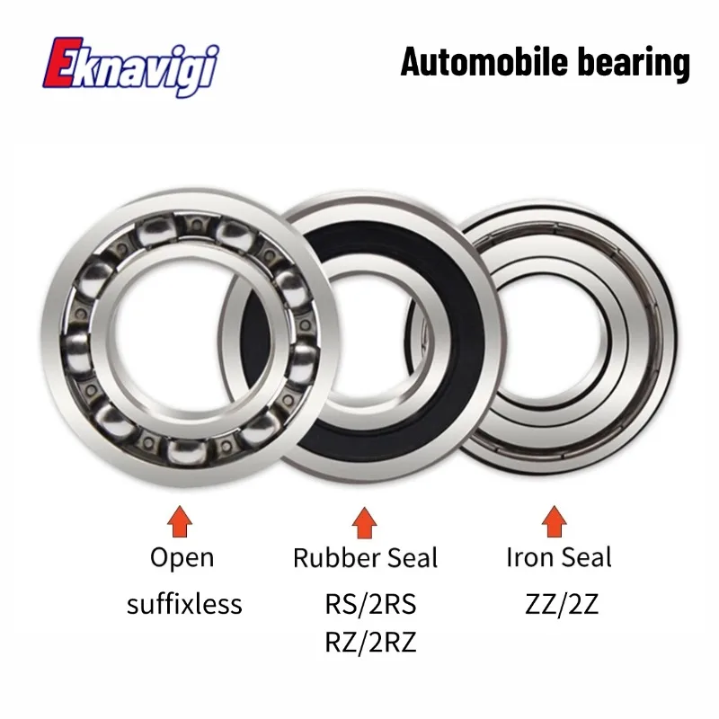 1PCS Deep Groove Ball Bearing 6000 RS ZZ 6000N 10*26*8MM Switch Belt Seal Slot Motor Power Tool Bearing High Speed Low Speed